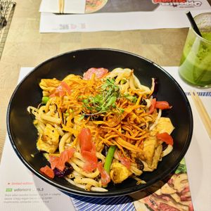 Satay noodle dish  at Wagamama in Alfreton