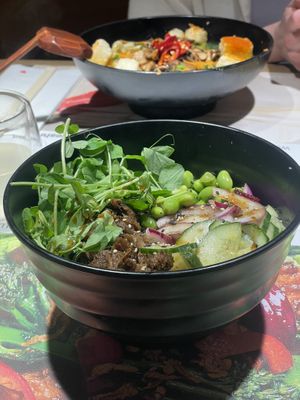 Build your own rice bowl with shiitake mushrooms  at Wagamama in Exeter