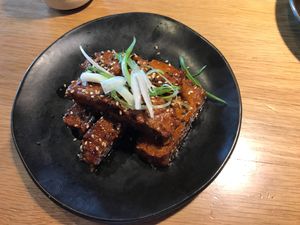 Sticky vegan ribs  at Wagamama - Finchley Leisure Park in North London