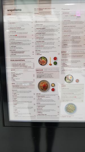 Whole menu at Wagamama - Fulham Broadway in South West London