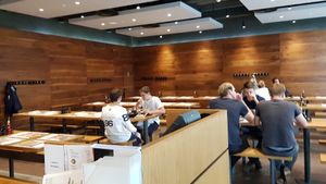 Inside at Wagamama - Fulham Broadway in South West London