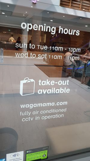 Opening times at Wagamama - Fulham Broadway in South West London