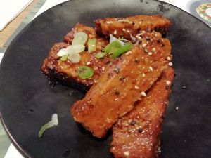 Sticky vegan ribs at Wagamama - City Centre in Glasgow