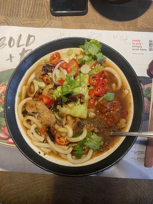 teriyaki vegan 'chicken’ ramen  at Wagamama - City Centre in Glasgow
