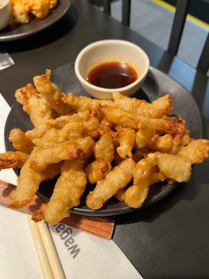 Mushroom calamari  at Wagamama - City Centre in Glasgow
