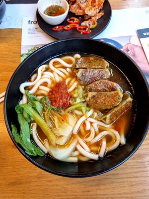 Yasai Vegetable Gyoza Ramen at Wagamama - City Centre in Glasgow