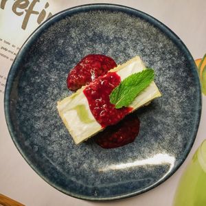 mango and matcha layer cake at Wagamama - City Centre in Glasgow