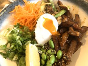 Vegan egg at Wagamama - City Centre in Glasgow