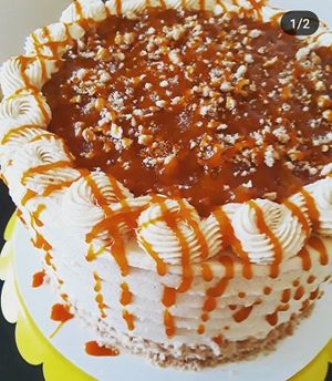 Drunken Caramel Apple cake  at Brio Dessert Studio in Port Charlotte