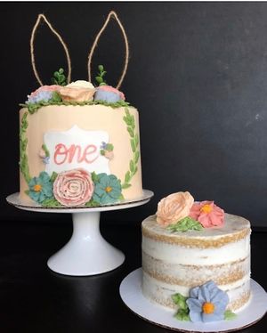 First birthday cakes at Brio Dessert Studio in Port Charlotte