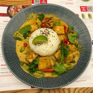 GF Tofu Raisukeree Curry  at Wagamama - Great Marlborough in London