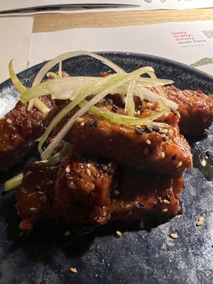 Seitan sticky ribs at Wagamama - Great Marlborough in London