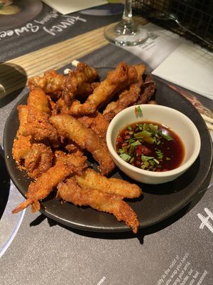 Vegan Chilli ‘Squid'  at Wagamama - Great Marlborough in London