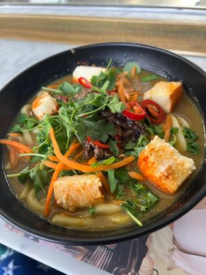 Tofu vegan ramen  at Wagamama - Great Marlborough in London