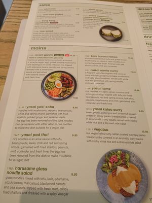 Vegan menu at Wagamama - Great Marlborough in London