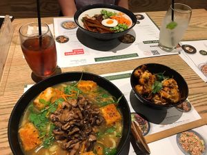 full table at Wagamama - Great Marlborough in London