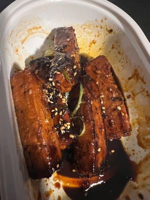 Vegan sticky ribs  at  Wagamama - Hampstead in North West London