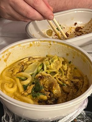 Lemon vegan chicken ramen  at  Wagamama - Hampstead in North West London