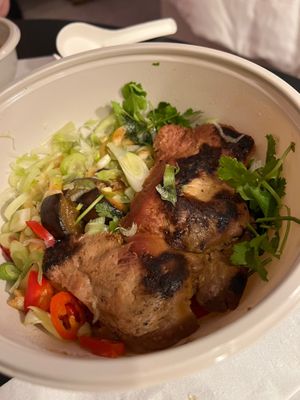 Lions mane “beef” ramen. New for Veganuary  at  Wagamama - Hampstead in North West London