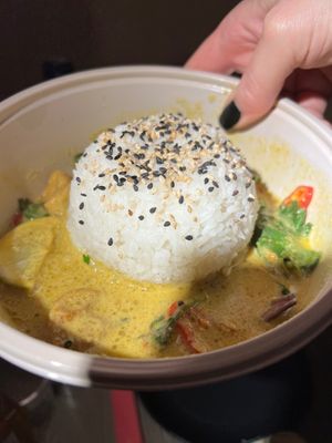 Vegan tofu curry at  Wagamama - Hampstead in North West London