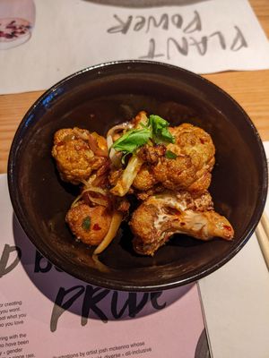 bang bang cauliflower (vegan) at Wagamama - St Peters Square in Manchester