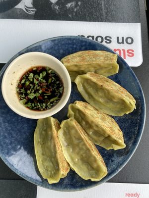 Vegetables gyoza  at Wagamama - St Peters Square in Manchester
