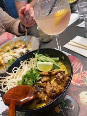 Seitan ramen delicious  at Wagamama in Salford