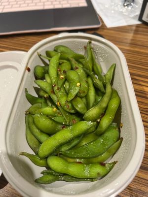Edamame  at Wagamama in Salford