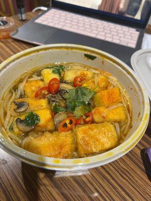 Tofu rice noodle
Ramen at Wagamama in Salford