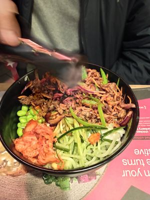 Pulled Shiitake Donburi at Wagamama - North Greenwich in South East London