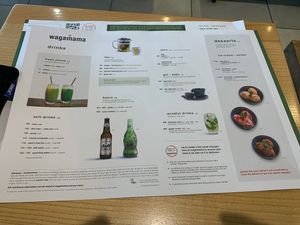 menu1 at Wagamama - North Greenwich in South East London
