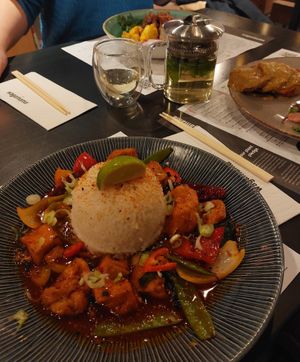 Firecracker tofu 🌶 at Wagamama in Oxford