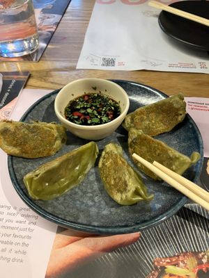 Yasai gyoza at Wagamama in Oxford