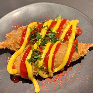 vegan k-dogs  at Wagamama - Southbank in South East London