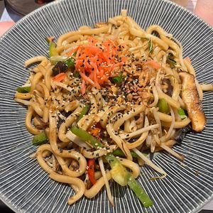 yaki soba yasai (mushroom yaki soba)  at Wagamama - Southbank in South East London