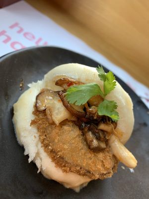 Vegan mushroom bun 🍄  at Wagamama in Staines-upon-thames