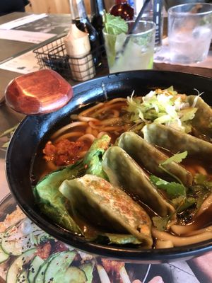 Yasai Gyoza Ramen  at Wagamama - Tower Hill London in London
