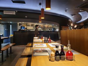 Seating at Wagamama - Tower Hill London in London