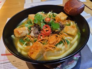 kare burosu ramen at Wagamama - Tower Hill London in London