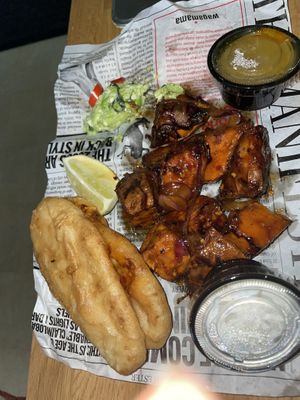 vegan f-ish and yaki moo #Veganuary at Wagamama in Watford