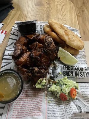 yum, vegan f-sh and yaki imo #Veganuary at Wagamama in Watford