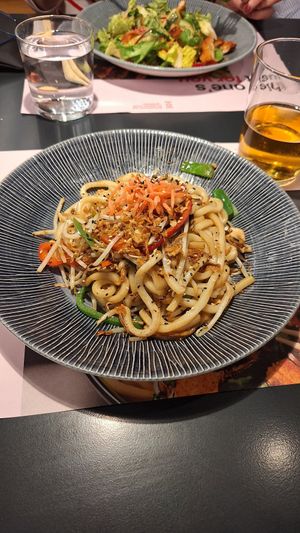Udon noodle with mushrooms at Wagamama - Westfield in North West London