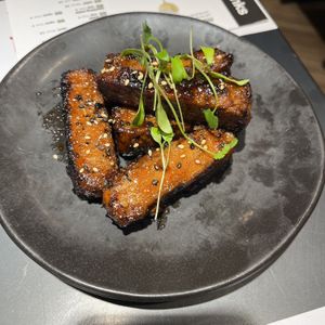 Sticky vegan ‘ribs’   at Wagamama - Wigmore St in London