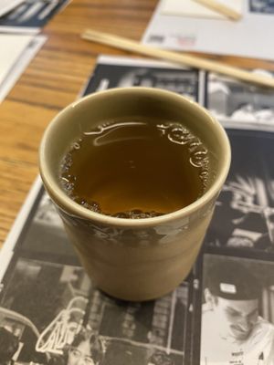 Green tea (it's free!)  at Wagamama - Wimbledon in South West London