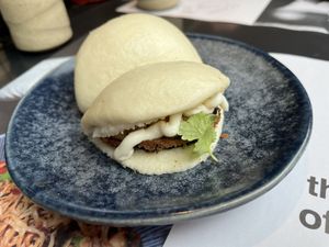 Veggie Bao buns  at Wagamama - Wimbledon in South West London