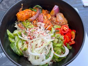 Silken tofu gochujang rice bowl  at Wagamama - Wimbledon in South West London