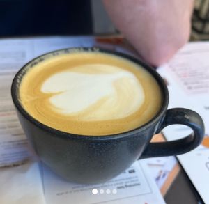 Oat latte  at Wagamama - Wimbledon in South West London