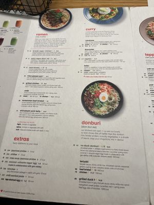 Menu p2  at Wagamama in Windsor