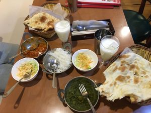 Couldn’t wait before taking a picture hehe at Mirch Masala in Osaka