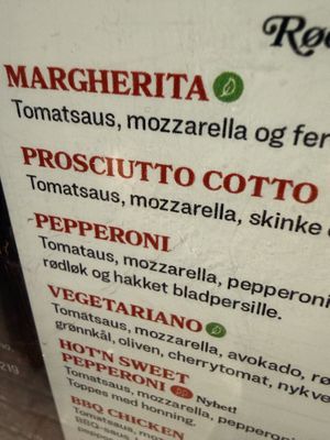 vegetarian  at Peppes Pizza - Stortorget in Tromsoe